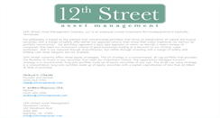 Desktop Screenshot of 12thstreetasset.com